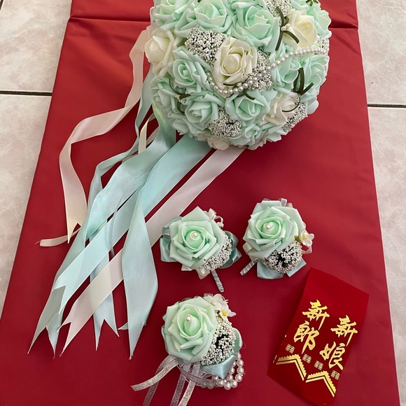 ❌SOLD, Wedding bouquet, artificial foam flowers. - Picture 3 of 6